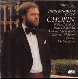 ECD 84070 JOHN BINGHAM PLAYS CHOPIN, Sonata No.2 (Funeral March), Andante Spianato & Grande Polonaise, 2 �tudes Db Nocturne.